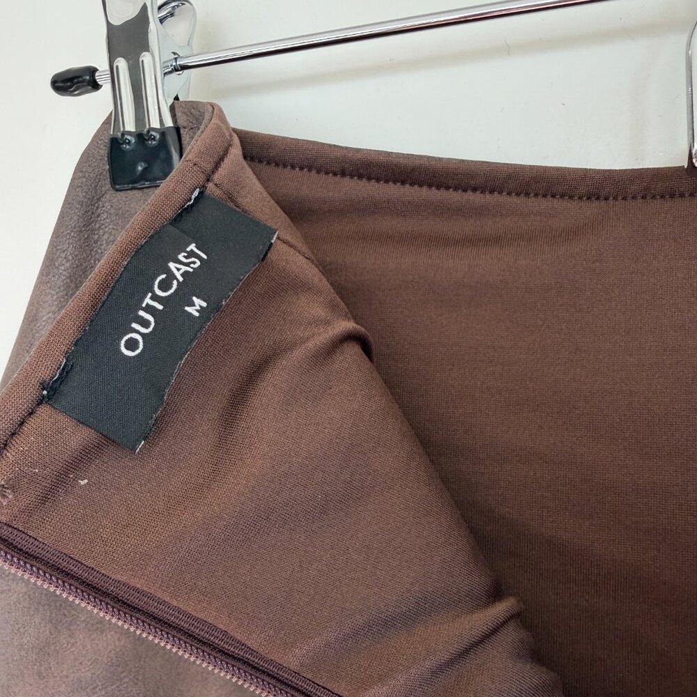 Outcast Rodeo Mini Skirt Chocolate Size M - Picture 4 of 4